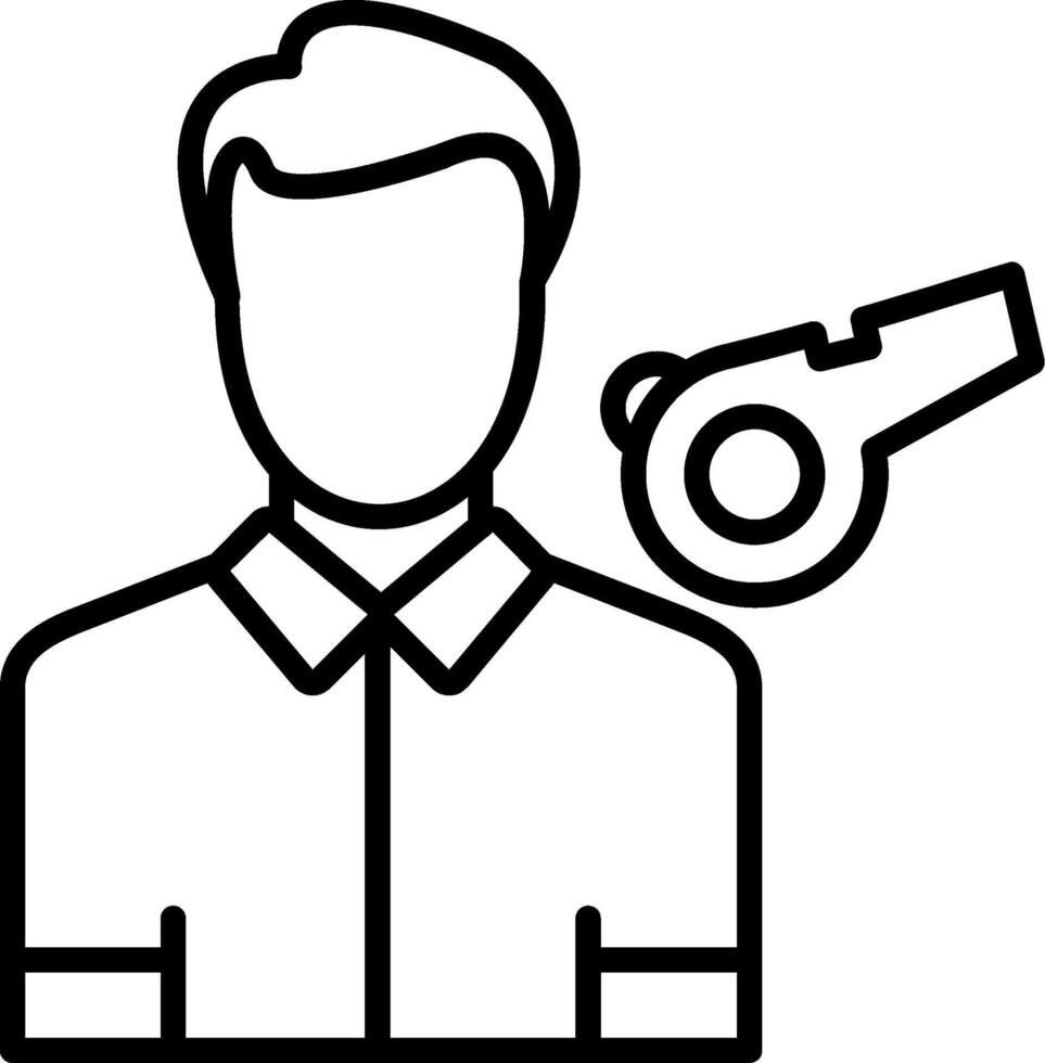 Coach Line Icon vector