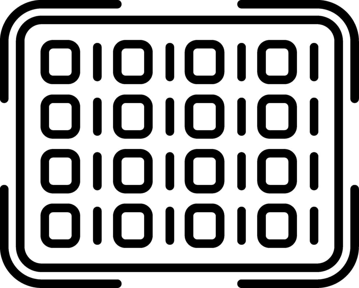 Code Line Icon vector