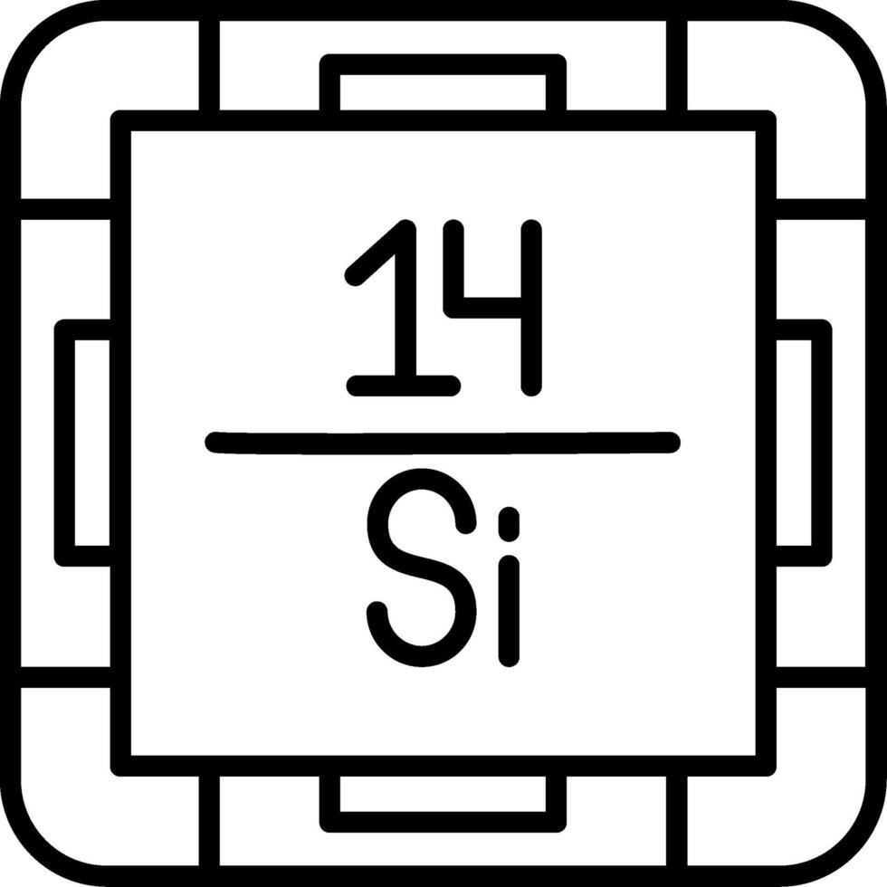 SilLine Icon Line Icon vector