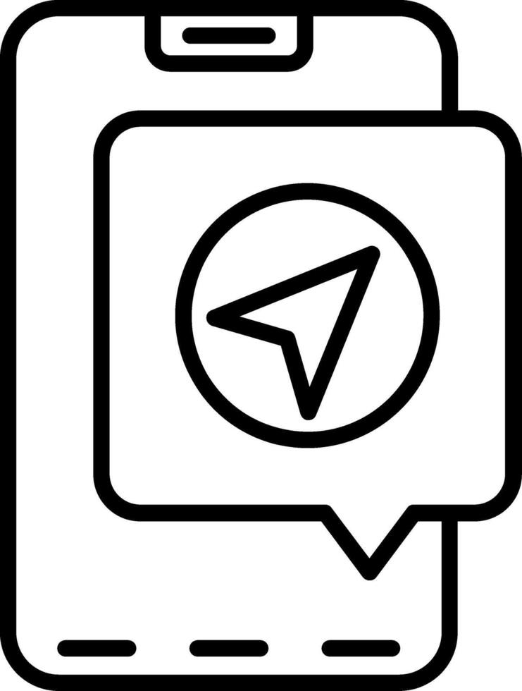 Dm Line Icon vector