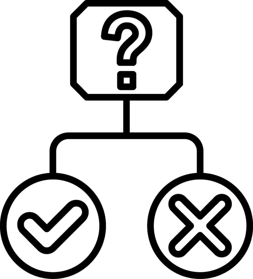 Option Line Icon vector