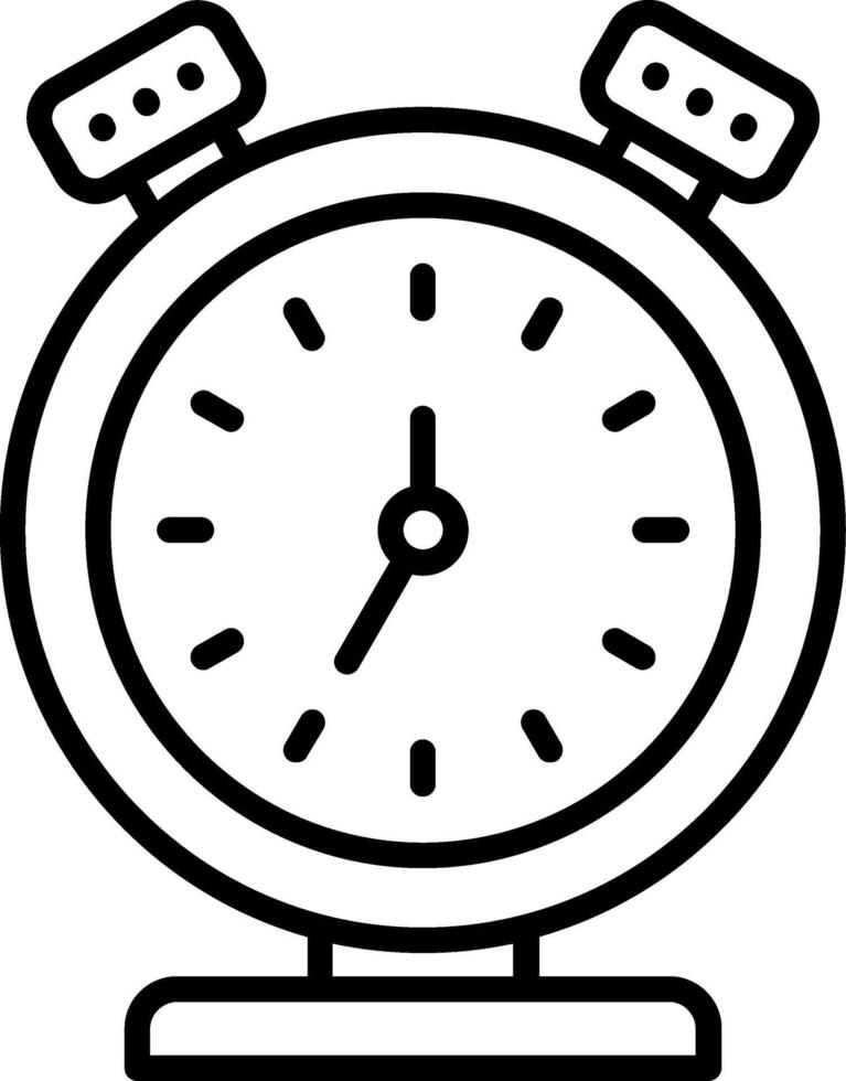 Alaram Line Icon vector