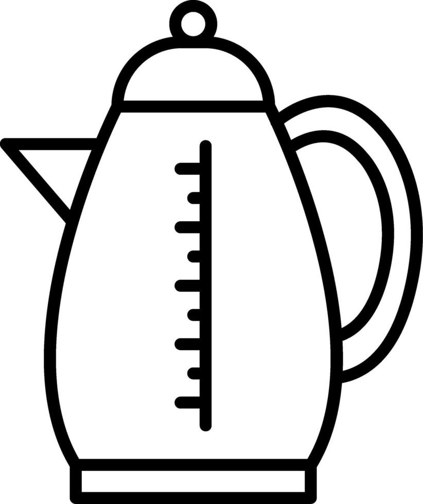 Kettle Line Icon vector