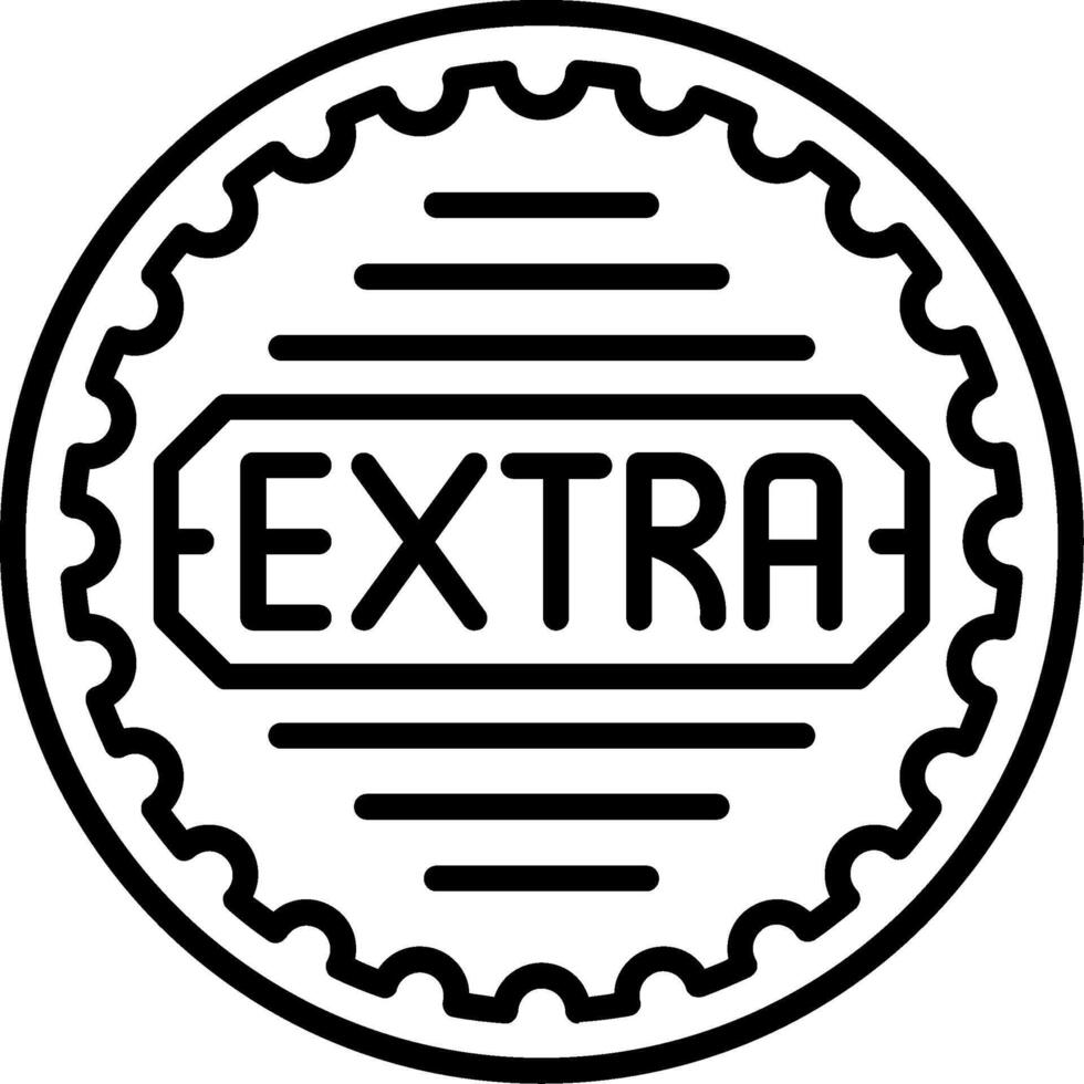 Extra Line Icon vector