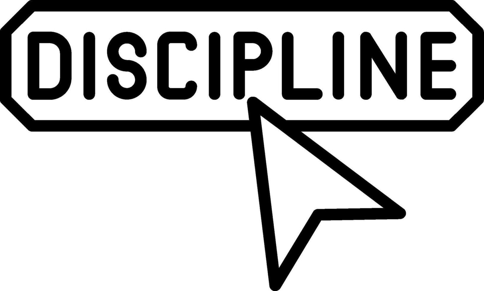 Discipline Line Icon vector