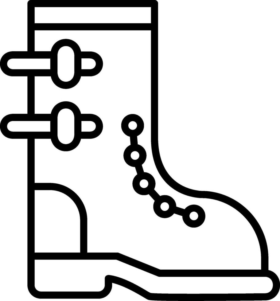 Boots Line Icon vector