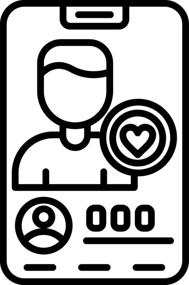 Followers Line Icon vector