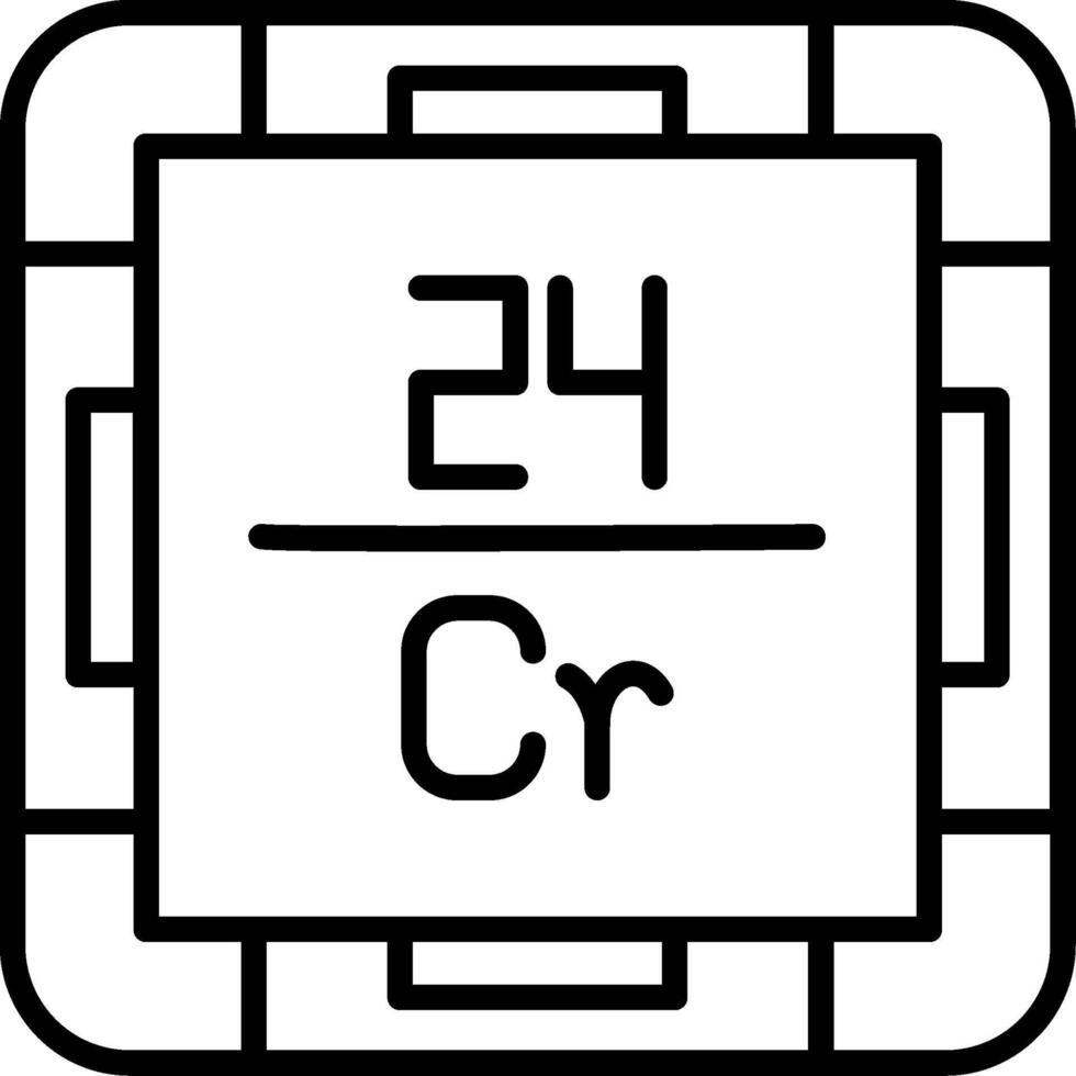 Chromium Line Icon vector
