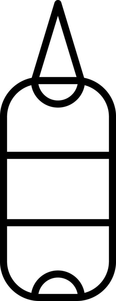 Boxing Bag Line Icon vector