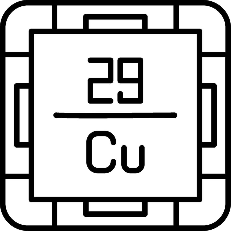 Copper Line Icon vector