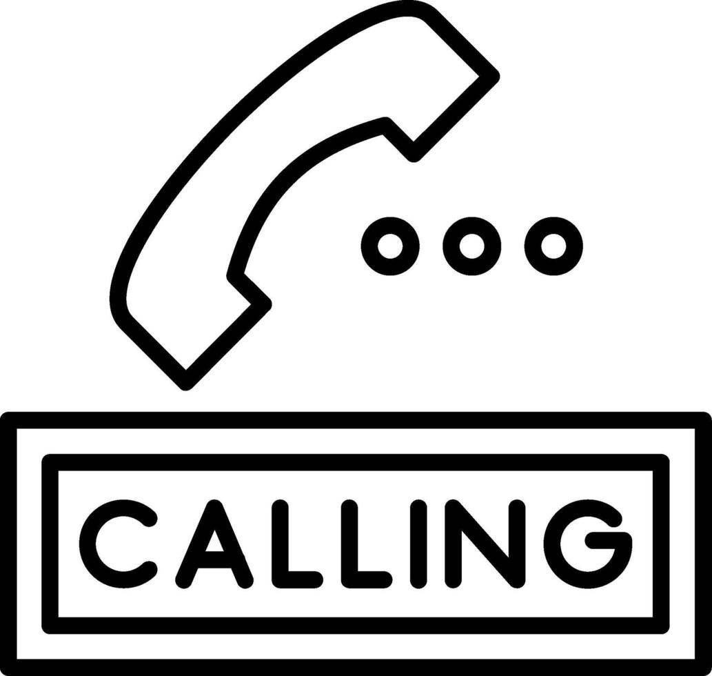 Calling Line Icon vector
