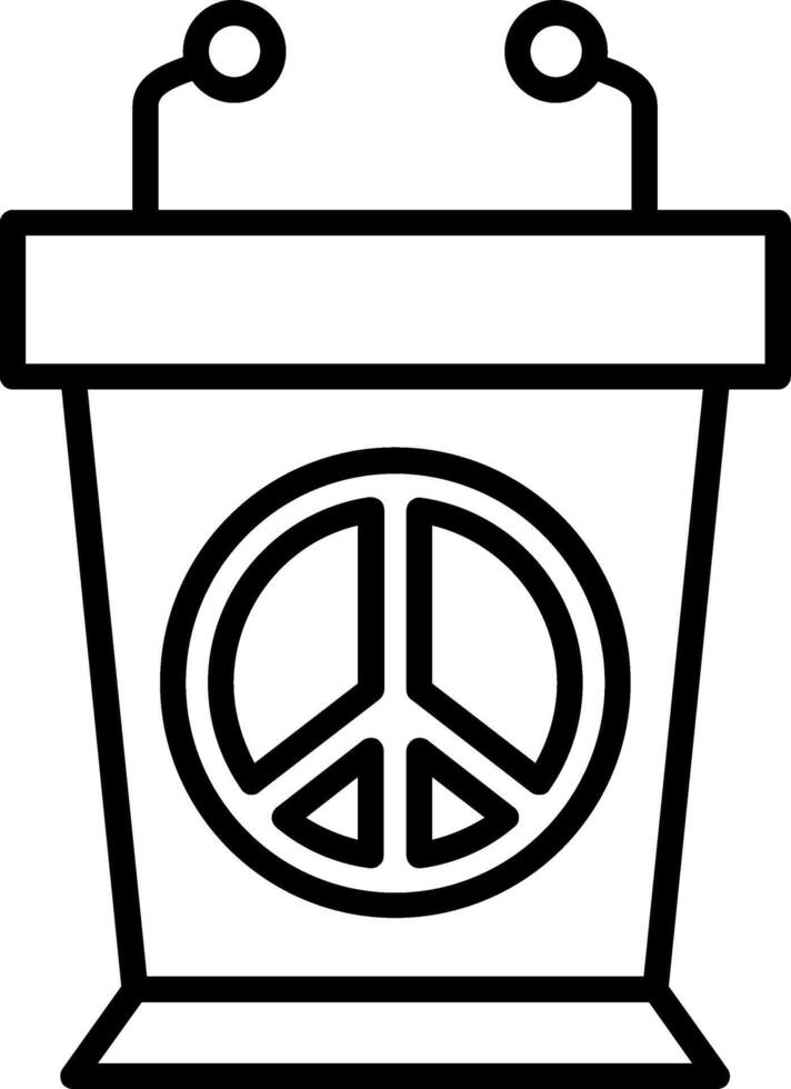 Speech Line Icon vector