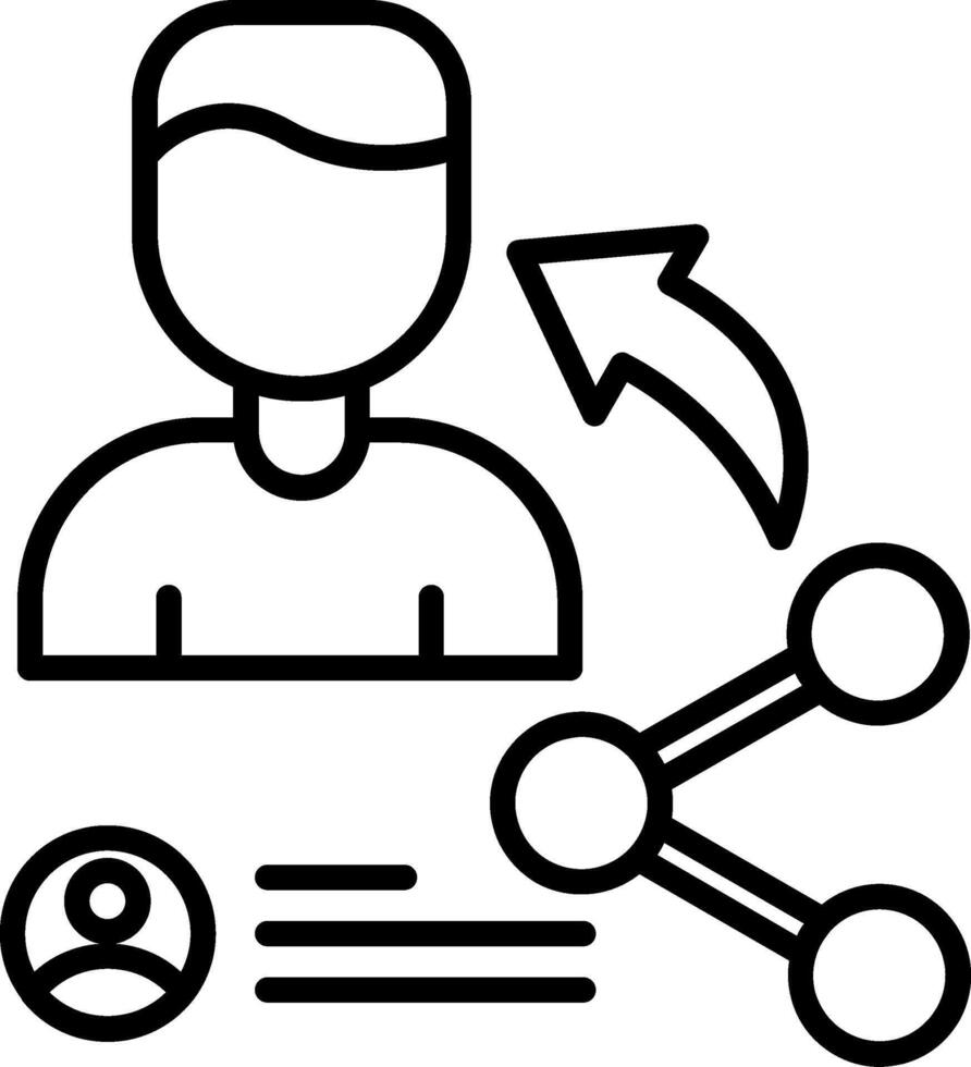 Share Line Icon vector