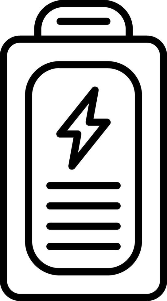 Battery Line Icon vector