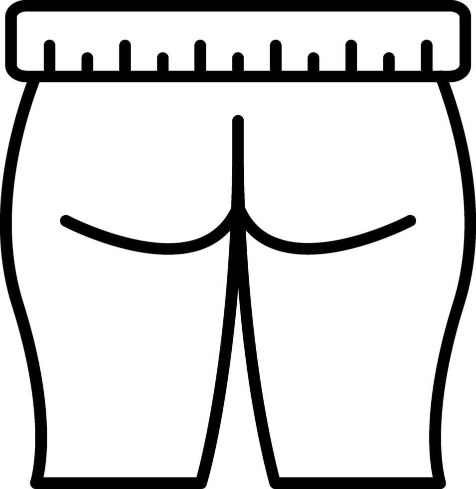 Thigh Line Icon vector
