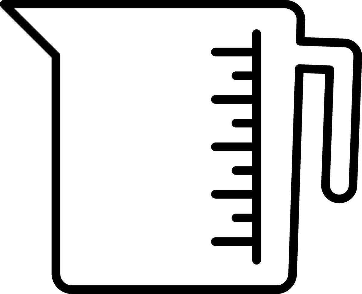 Jug Line Icon vector