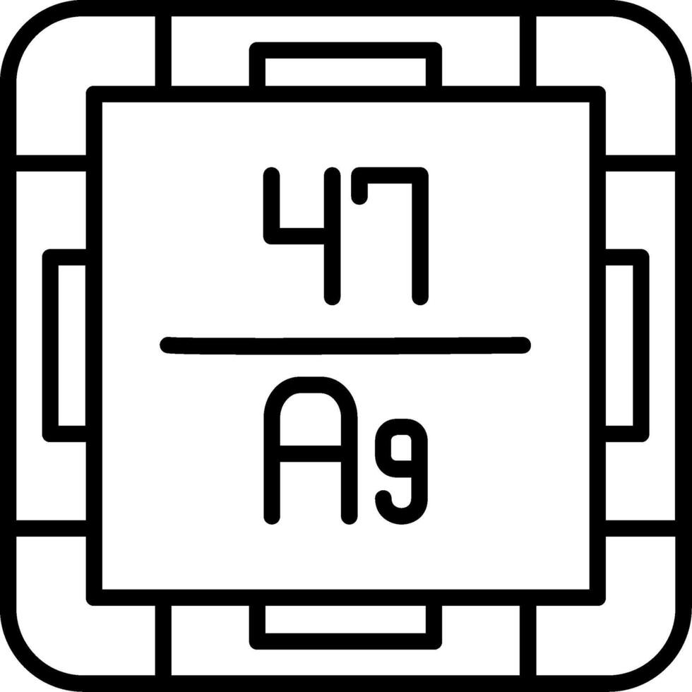 Silver Line Icon vector