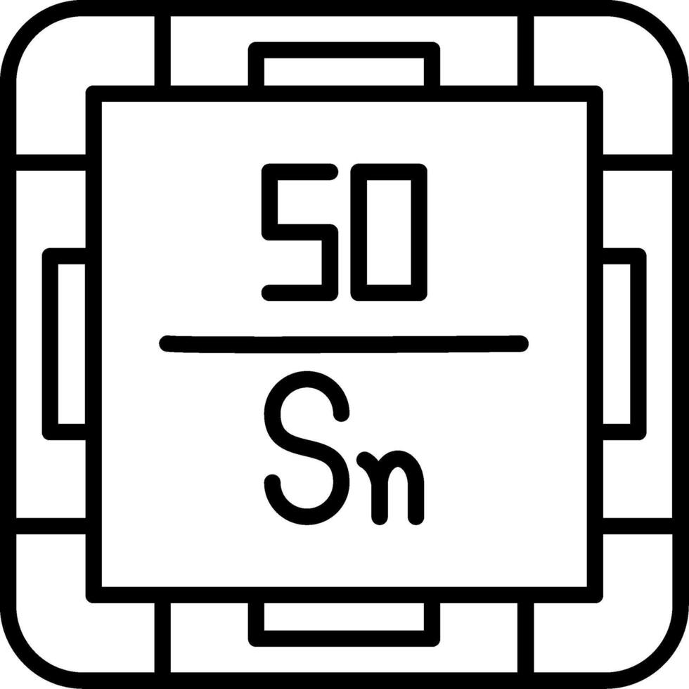 Tin Line Icon vector