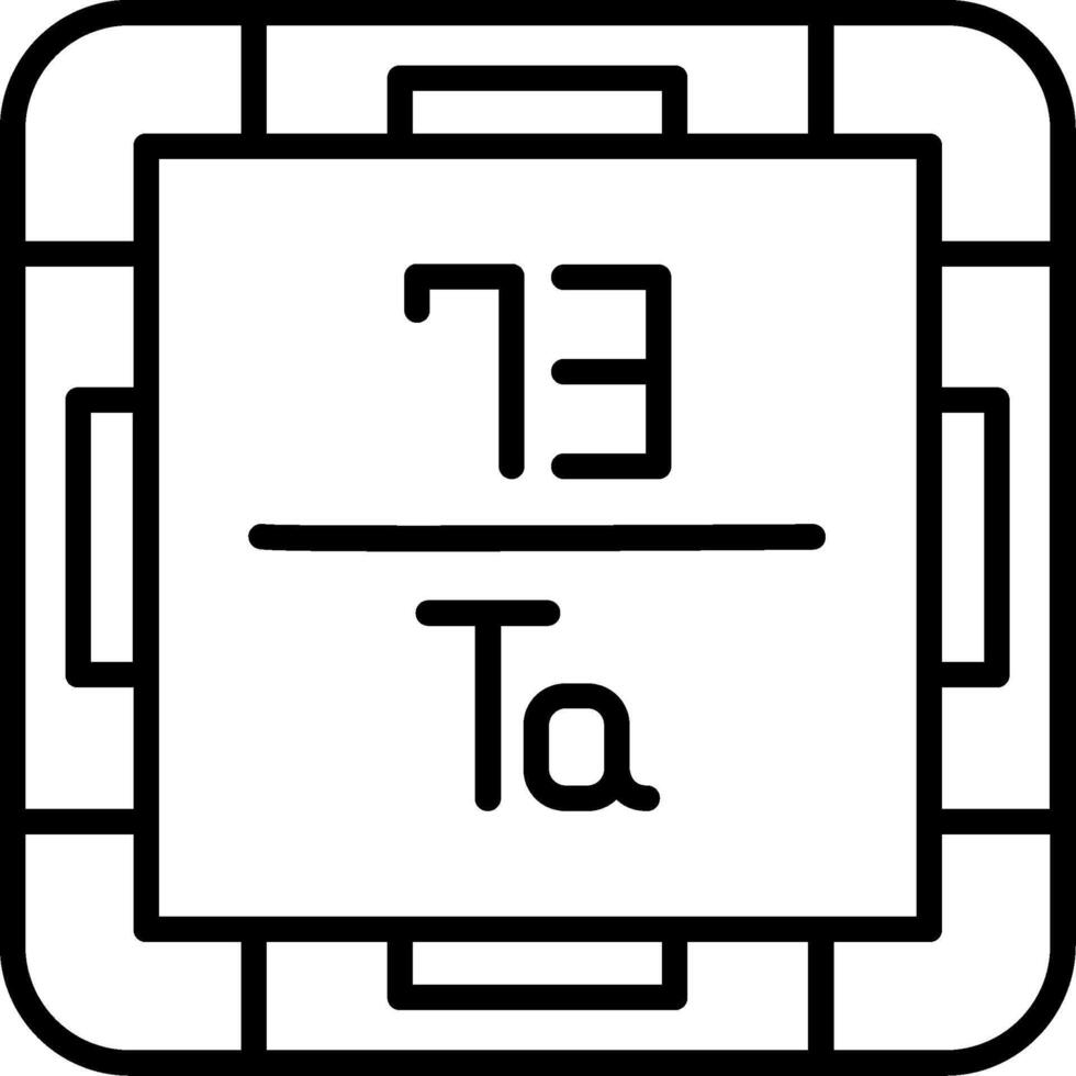 Tantalum Line Icon vector