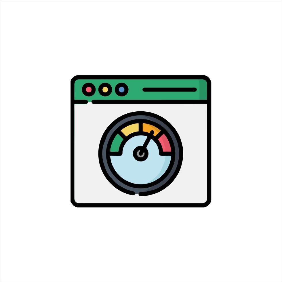 A washing machine icon with a meter on it vector