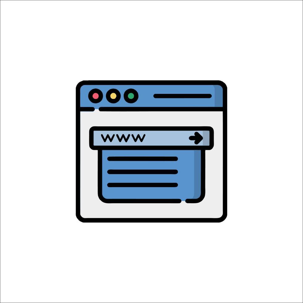 Web page icon illustration vector