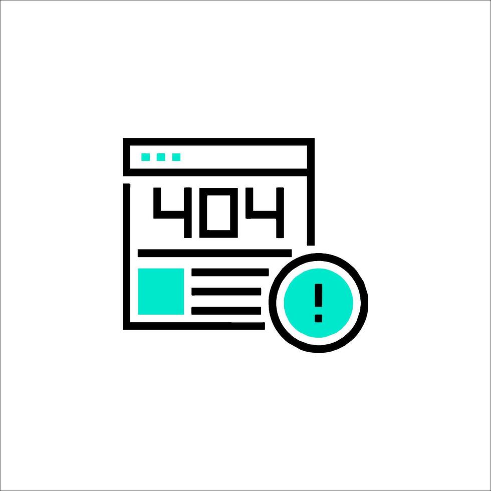 404 error icon illustration vector