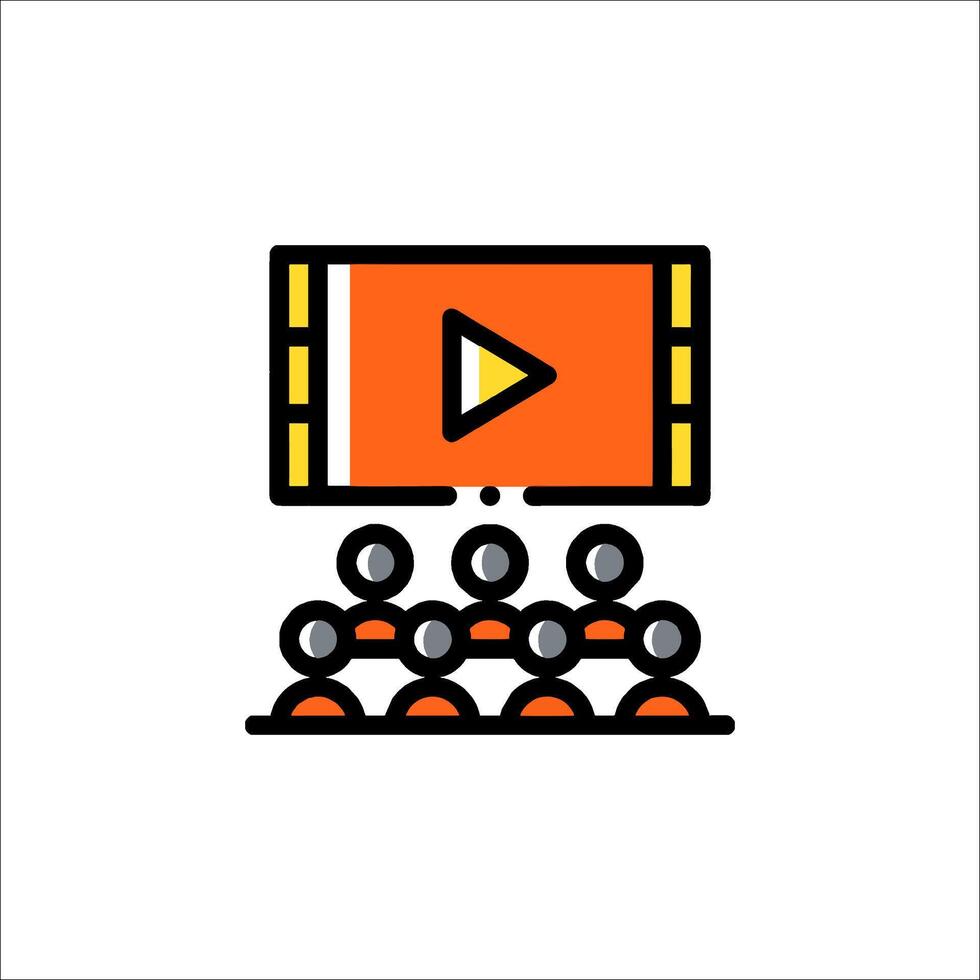 presentation icon illustration vector