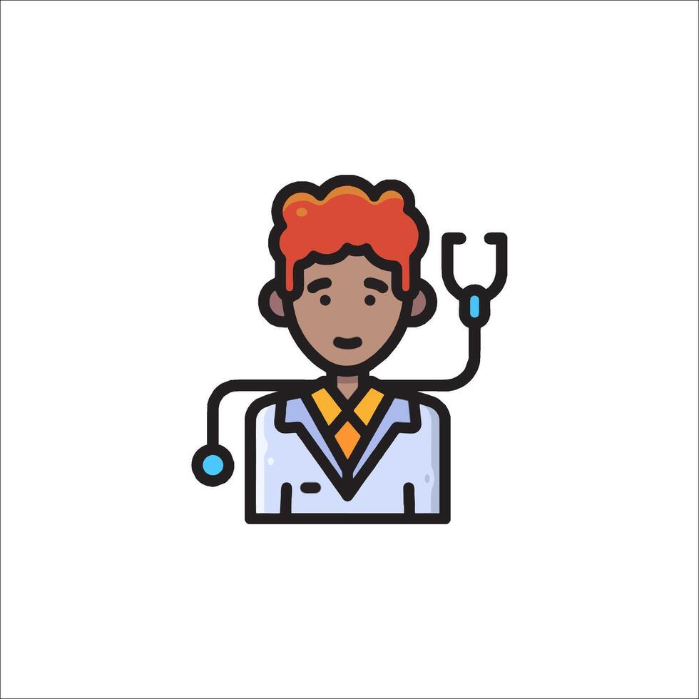 Doctor icon, illustration vector