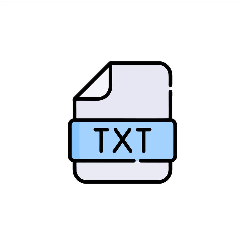 A document with the word text on it vector