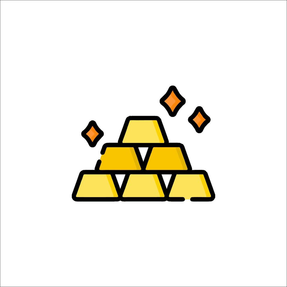 Gold icon illustration vector