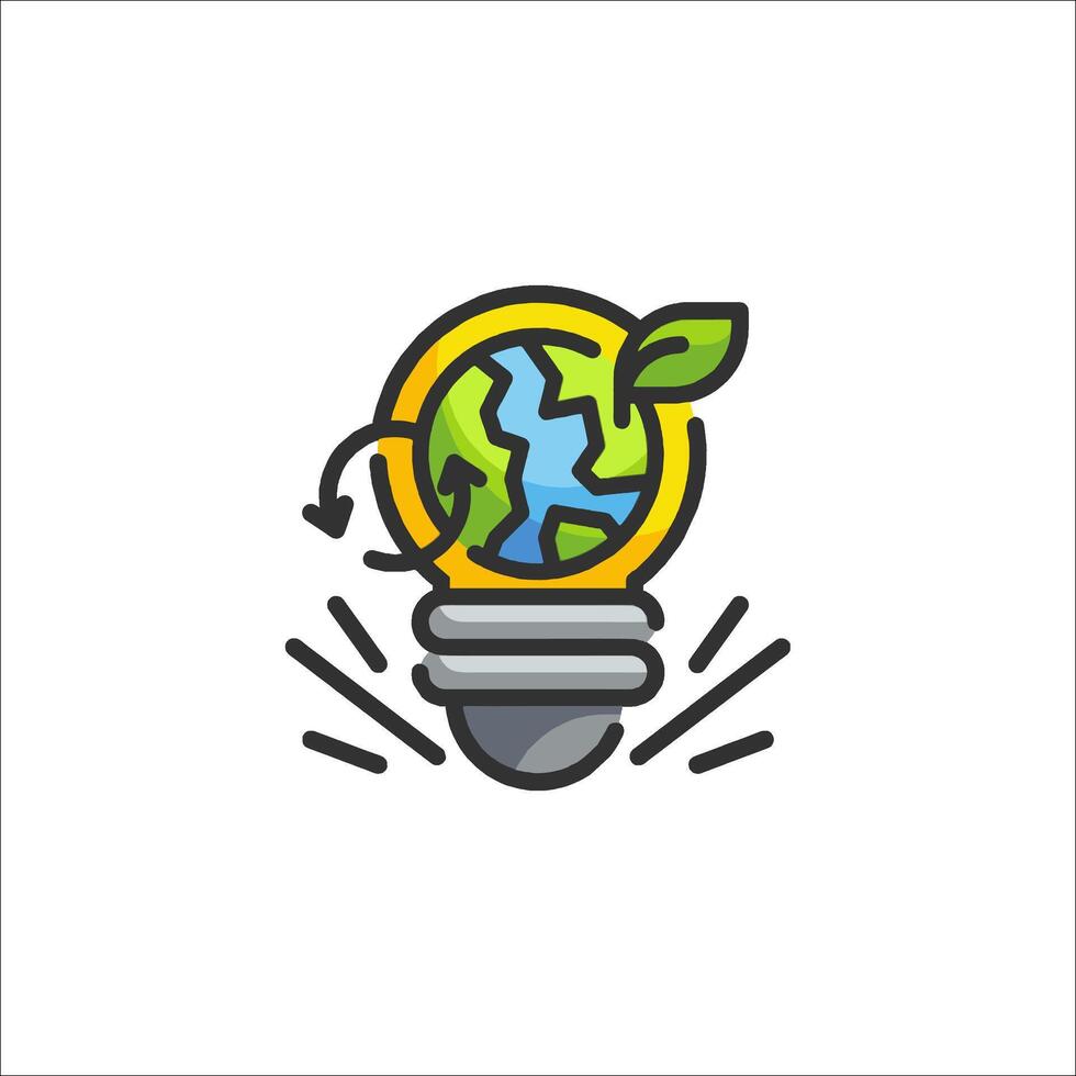 Save the earth icon illustration vector
