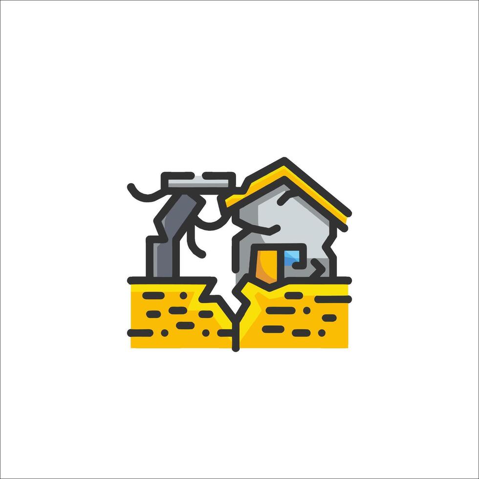 A house with a window and a door on it vector