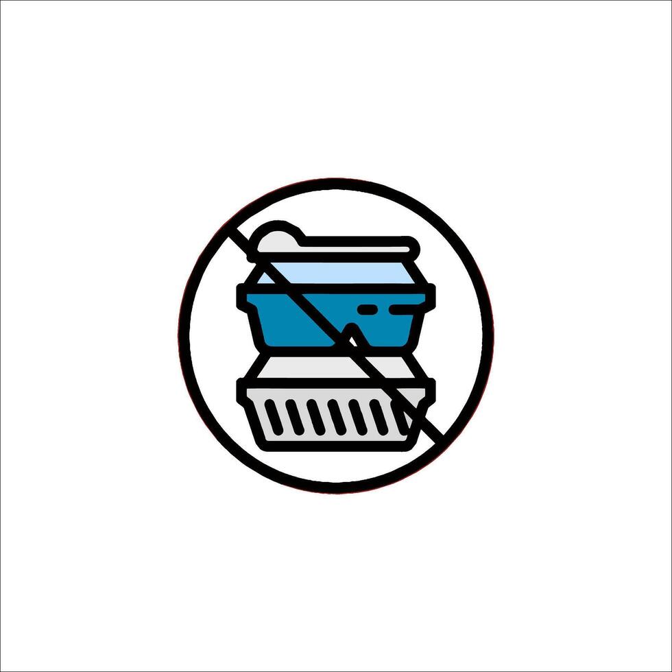 No food in the kitchen icon illustration vector