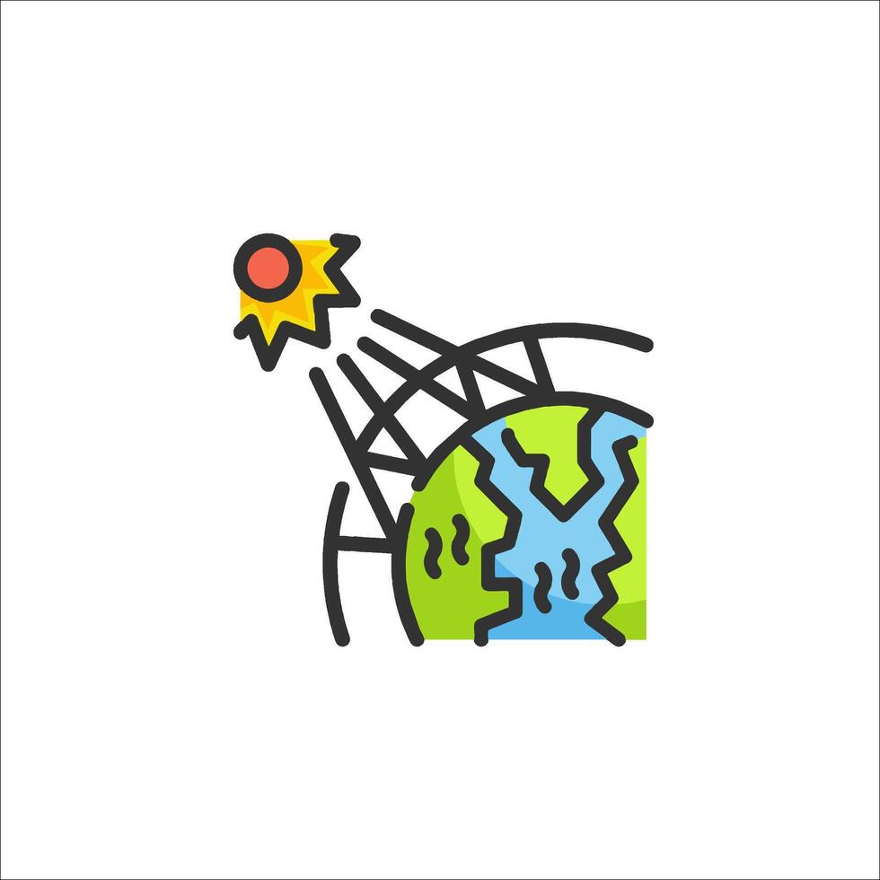 Earth day icon illustration vector