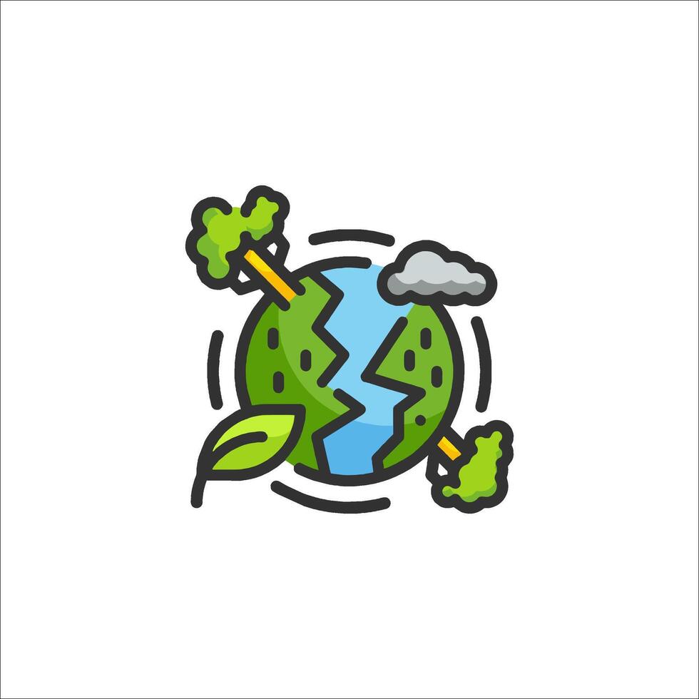 Save the earth icon illustration vector