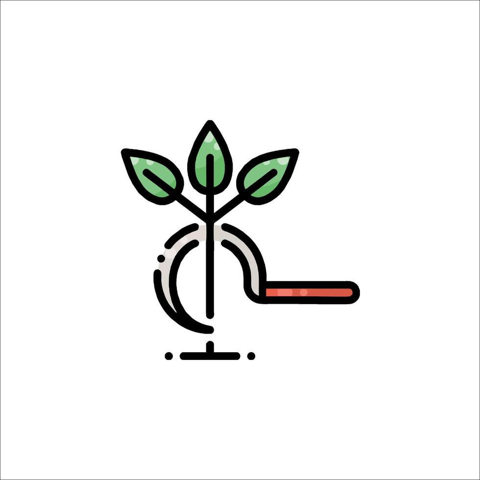 A plant growing out of a watering can vector