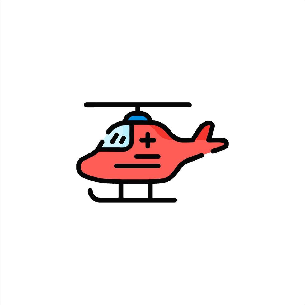 Helicopter icon illustration vector