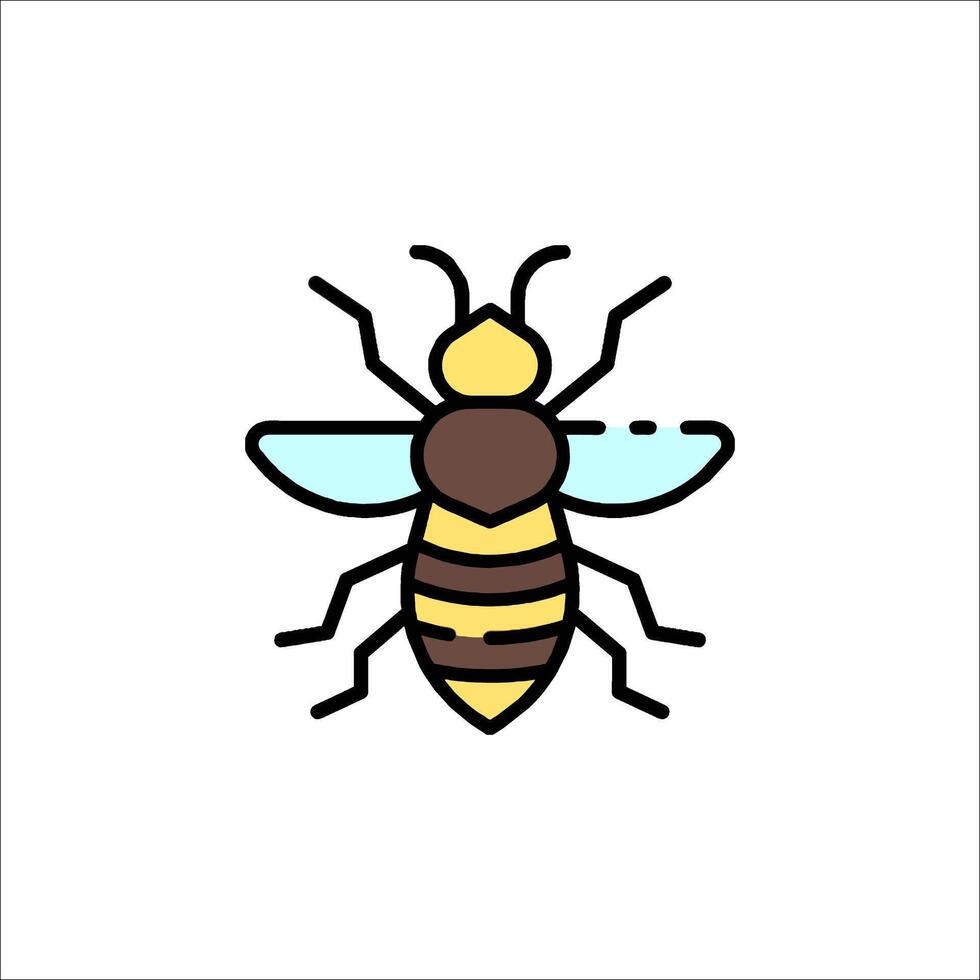 A bee icon on a white background vector