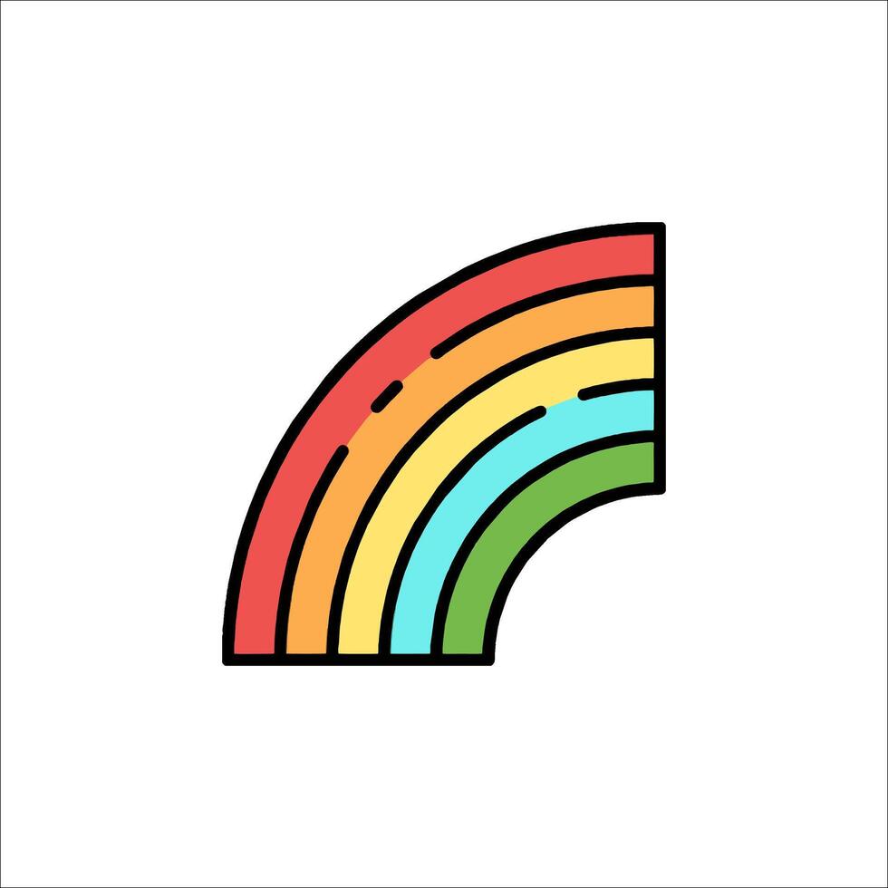 Rainbow icon illustration vector