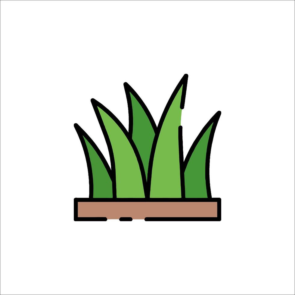 A plant icon on a white background vector