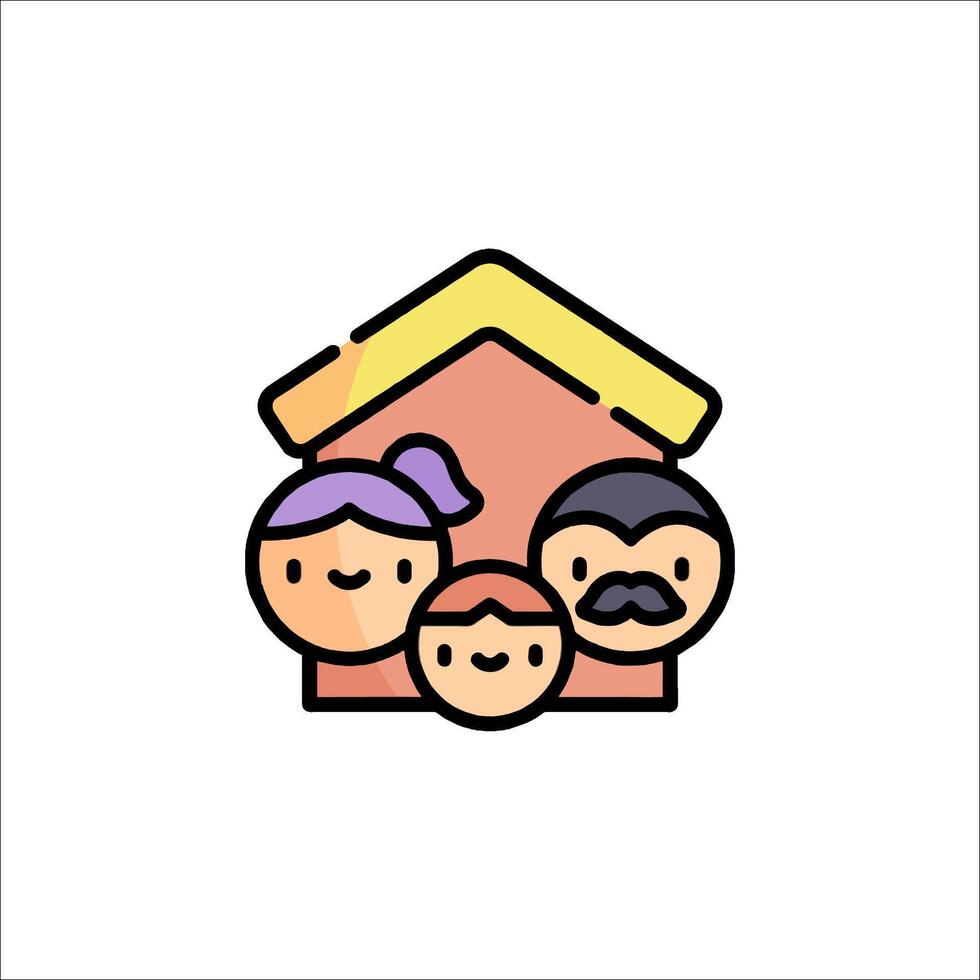 Family icon illustration vector