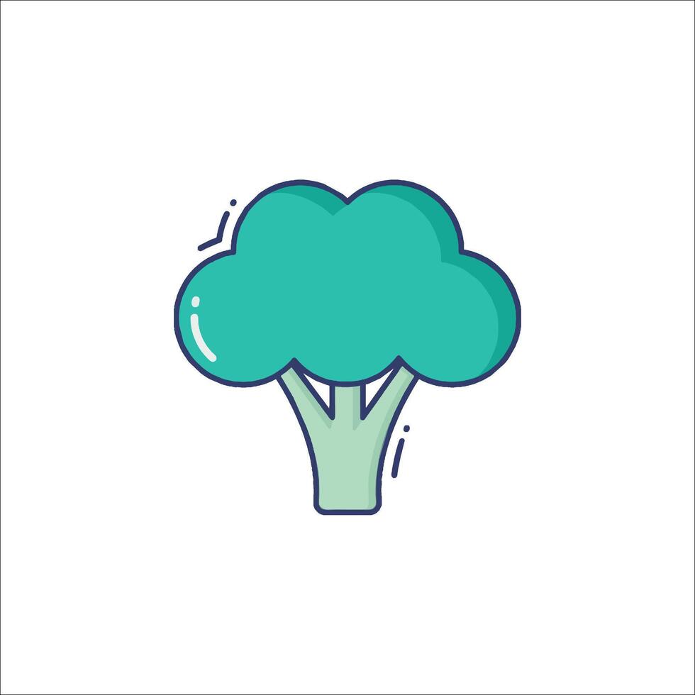 Broccoli icon illustration vector