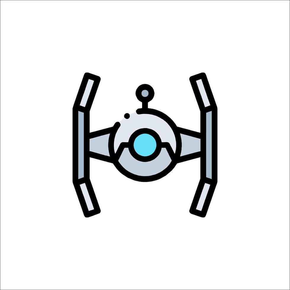 Star wars tie fighter icon vector