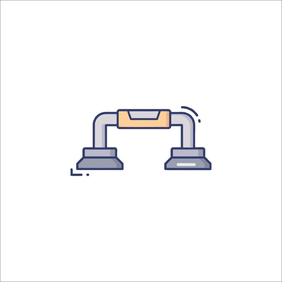 A simple icon of a door with a handle vector
