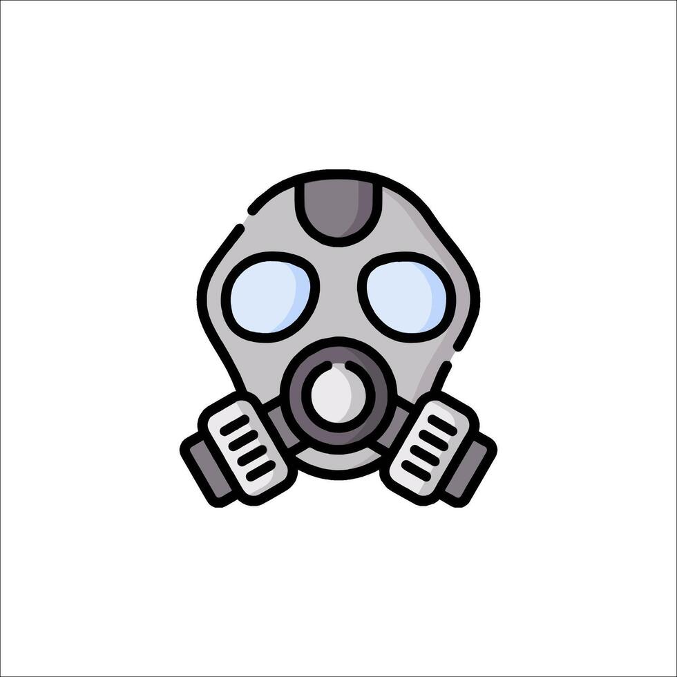 A gas mask icon on a white background vector