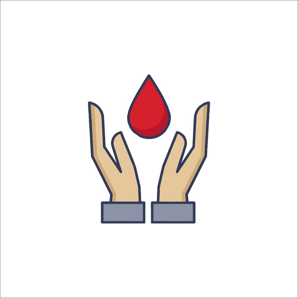 Blood donation icon illustration vector