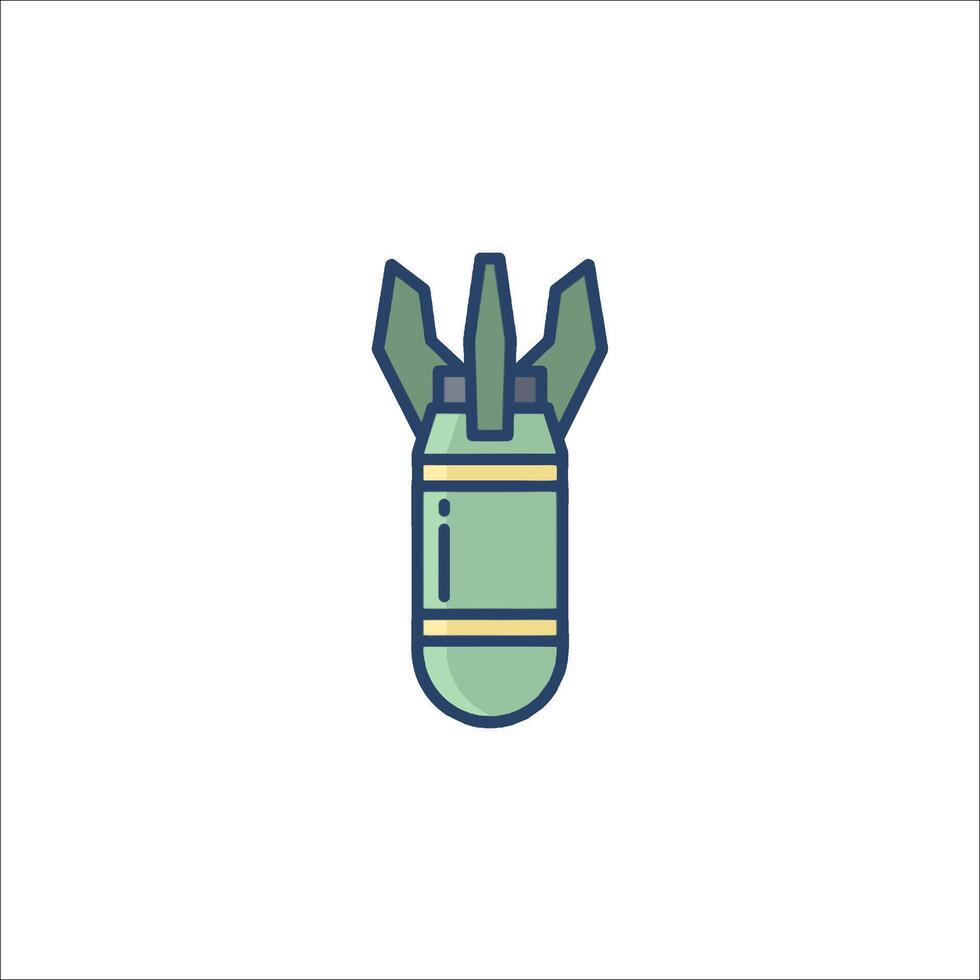 A bomb icon on a white background vector