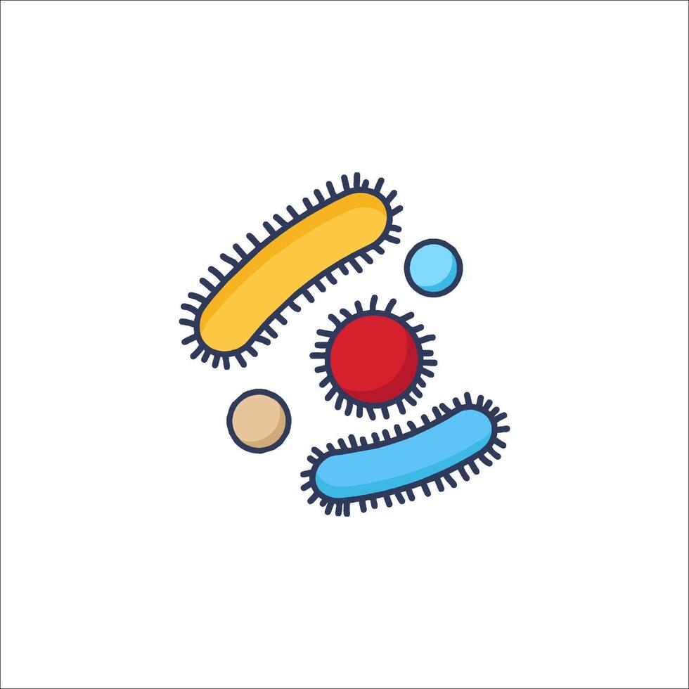 Bacteria icon illustration vector