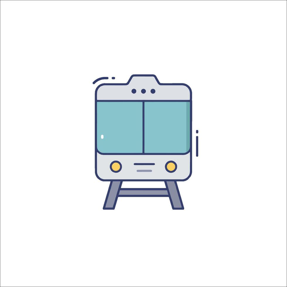 A train icon on a white background vector
