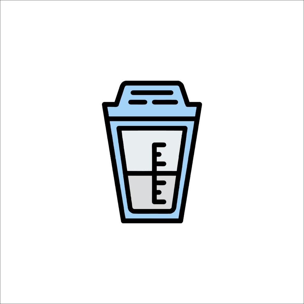 A take away coffee cup icon on a white background vector